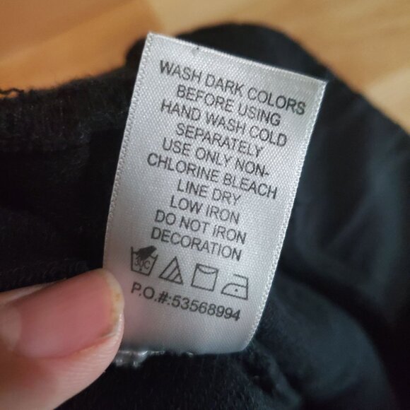 Roamans Pants Womens Plus Size 26/38 2X Black Drawstring Rhinestone Joggers - Picture 4 of 10